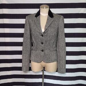 Vintage Herringbone Women's Tailored Blazer Jacket